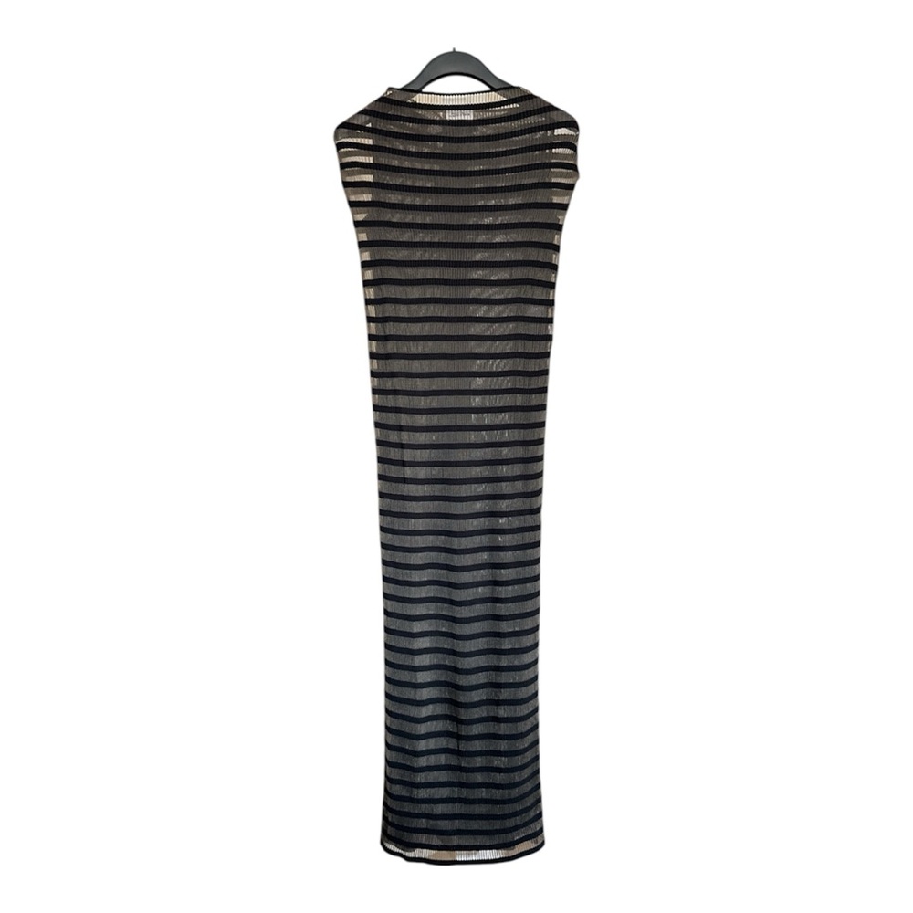 NWT Jean Paul Gaultier Marinière Striped Black Mesh Dress - Picture 7 of 15
